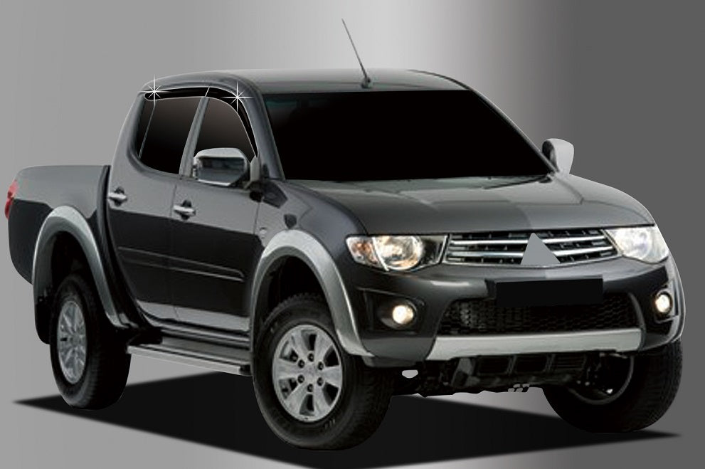 מגן רוח לרכב מיצובישי דקטון L200 האנטר 2006-2015 תוצרת AUTOCLOVER קוריאה - סט 4 חלקים הדבקה חיצונית