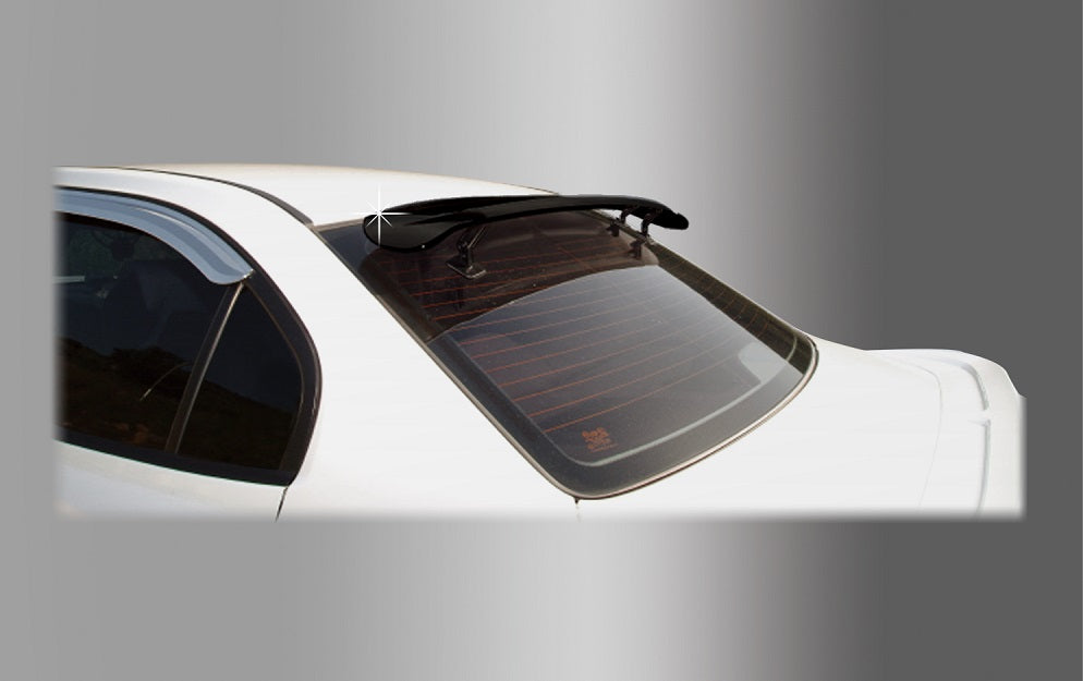 ספוילר אחורי אוניברסלי לרכב  תוצרת AUTOCLOVER קוריאה - ספוילר שחור הדבקה חיצונית דגם מעוצב איכותי