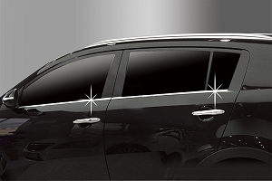 מגן רוח לרכב קיה ספורטאג' מ-2010-2015 תוצרת AUTOCLOVER קוריאה - סט 4 חלקים *ניקל* הדבקה חיצונית