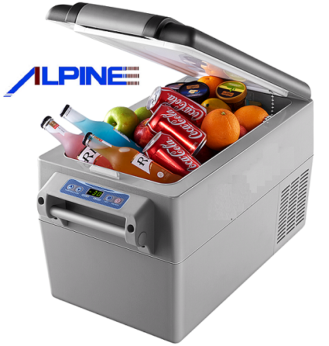 מקרר קומפרסור לרכב 35 ליטר אלפיין ALPINE דגם ALP35 - משלוח חינם עד בית הלקוח!