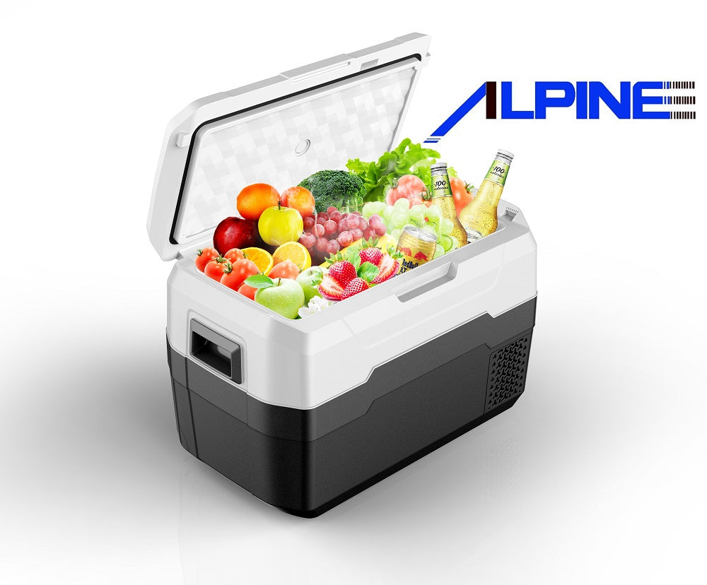 מקרר קומפרסור לרכב 30 ליטר אלפיין ALPINE דגם ALPX הסדרה החדשה כולל הפעלה באמצעות אפליקציה - משלוח חינם עד בית הלקוח!