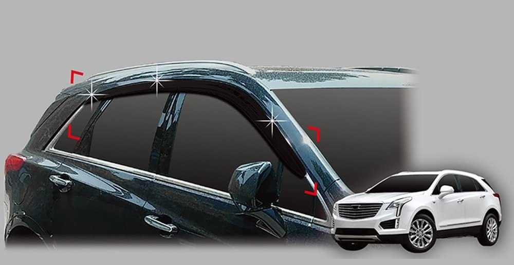 מגן רוח לרכב קדילק XT5 תוצרת AUTOCLOVER קוריאה - סט 6 חלקים הדבקה חיצונית מ-2016
