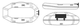 SEAPRO סירה דינדי מקצועית רצפה קשיחה לוחות עץ 3.20 מטר -תקן CE 