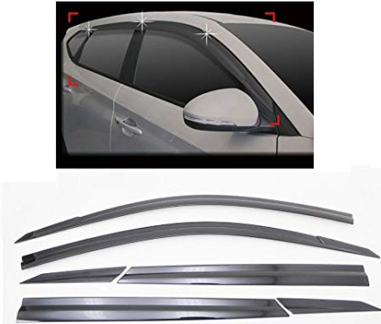 מגן רוח לרכב אודי Q5 2008-2016 ומעלה תוצרת אוטוקלובר AUTOCLOVER קוריאה - סט 4 חלקים הדבקה חיצונית