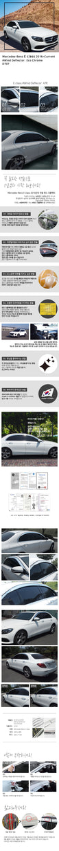 מגן רוח הדבקה מרצדס E-Class W213 סדאן 2016-2023 4 חלקים