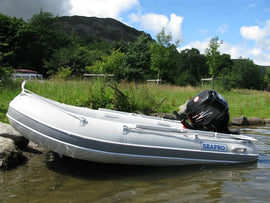 SEAPRO סירה גומי מקצועית רצפת אלומיניום קשיחה אורך 3.2 מטר תקן CE