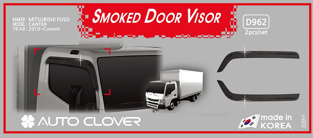 מגן רוח למשאית מיצובישי קנטר תוצרת AUTOCLOVER קוריאה - סט 2 חלקים הדבקה חיצונית