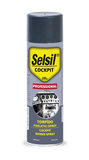 תרסיס ספריי דשבורד מקצועי SELSIL® מתאים ללוח מחוונים של הרכב, חלקי הפלסטיק והעור מתייבש במהירות – תכולה 500 מ