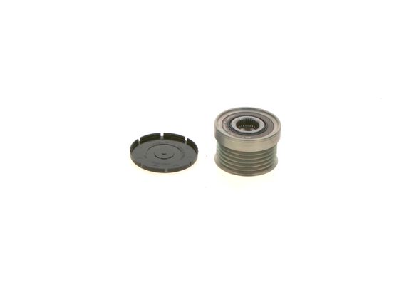 Parts set, pulley with free-wheel, alternator