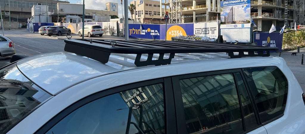 גגון עריסה לרכב טיוטה לנדקרוזר 2003-2010 דגם פלט אלומיניום שחור תוצרת RedRock