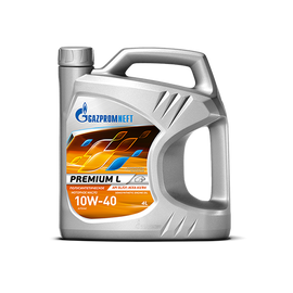 שמן מנוע סינטטי לרכב 10W40 דגם API SL/CF PREMIUM L תוצרת GAZPROMNEFT –תכולה 4 ליטר 