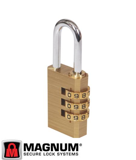 מנעול ספרות קומבינציה 20 מ"מ דגם 2420 תוצרת MAGNUM®