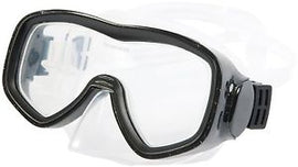 מסכת צלילה מקצועית מסדרת Explorer דגם מרלין 1Marlin תוצרת נשיונל ג'יאוגרפיק National Geographic™ צבע שחור
