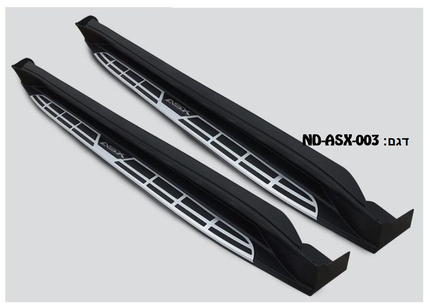 מדרכות צד לרכב מיצובישי ASX 2013> תושבות מקוריות לרכב דגם OE מפואר עם לוגו