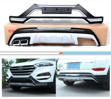 טען תמונה למציג הגלריה, סט מגיני טמבון לרכב יונדאי סנטה פה IX45 מ 2016 ומעלה כולל מגן טמבון קידמי פלוס מגן טמבון אחורי לרכב