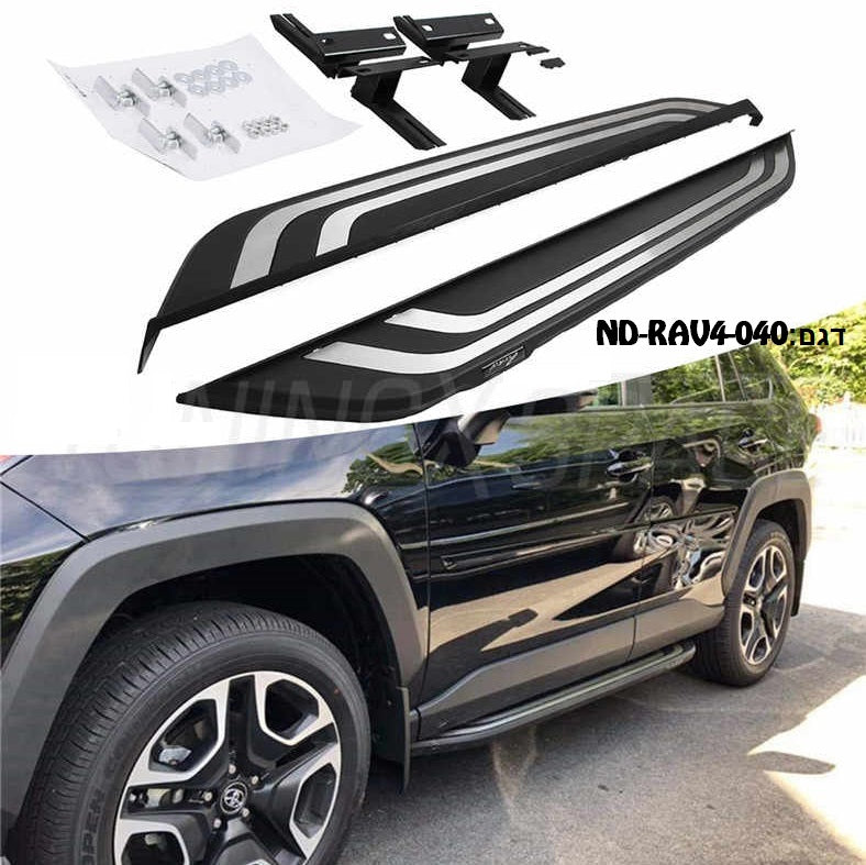 מדרכות צד לרכב טיוטה ראב 4 חדשה 2019>  דגם מקורי מפואר תושבות מקוריות לרכב