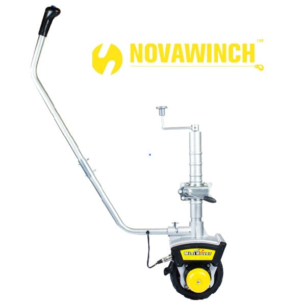 מובר חשמלי לקרוואן ונגרר מיני מובר חשמלי 12V מתאים לנגרר כושר משיכה 2722 ק"ג כושר העמסה 498 ק"ג ™NOVAWINCH