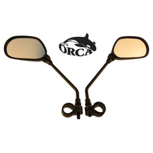 Load image into Gallery viewer, זוג מראות צד ORCA לאופניים חשמליים  - מוט שחור