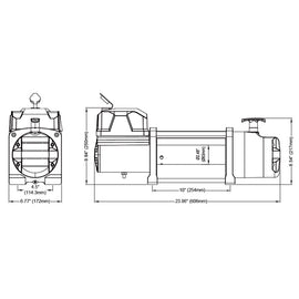 כננת חשמלית מקצועית 12500 ליברה ™NOVAWINCH גיר פלנטארי 4 שלבים