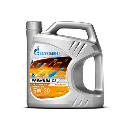 שמן מנוע סינטטי לרכב 5W30 דגם API SN ACEA C3 PREMIUM תוצרת GAZPROMNEFT –תכולה 4 ליטרDEXOS 2 