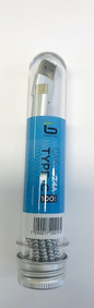כבל TYPE-C טעינה מהירה איכותית ללא קשרים - 2.4A - דגם BASELINE מבחנה שקופה ייחודית