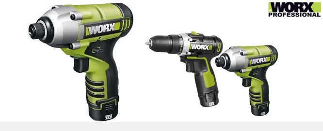 קיט 2 מברגות נטענות 12V תוצרת WORX   דגם   WU913 כולל כלים WU280 +WU128