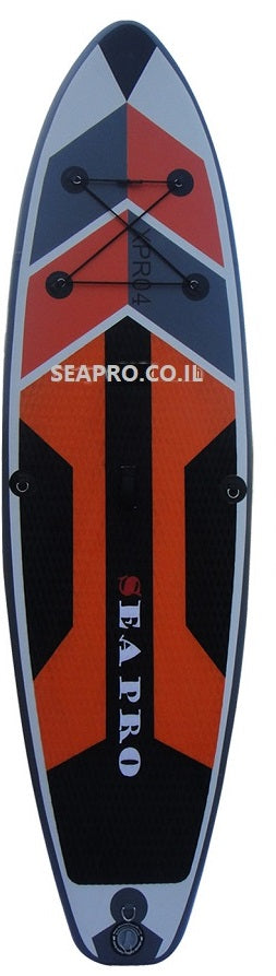 סאפ מתנפח מקצועי 18Psi דגם XPRO4 כולל שוט לסאפ וליש אבטחה לרגל תוצרת SEAPRO מידה 304/83 ס"מ