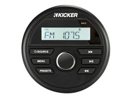 מערכת שמע לסירה מרכז מדיה עם Bluetooth, USB ו-RCA, רדיו AM/FM, מקודד סיבובי ומסך קריא, אישור IP67 דגם KMC2 תוצרת קיקר Ki