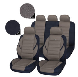 חיפוי מושב ריפוד 11 חלק׳ טייפון בז׳/ש 3D AMERICAN EAGLE