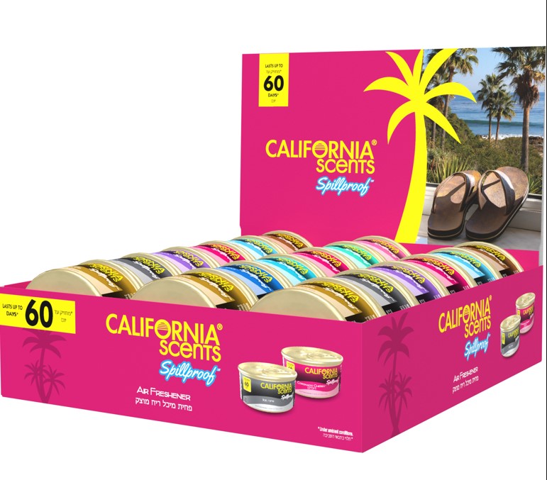 מפיץ ריח פחית קליפורניה לבית מעורב 18יח CALIFORNIA