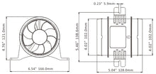 טען תמונה למציג הגלריה, מפוח אוויר קווי 24V 400 מק"ש מתאים לכלי שייט אוטובוס או מערכת אוורור תקן ISO8846 דגם SFIB2-235-04 תוצרת SEAFLO 