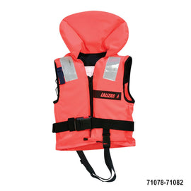 אפוד ציפה למבוגר 100N בתקן ISO 12402 למשקל 70-90 ק״ג כולל צווארון תמיכה לראש ורצועת מפשעה דגם LZ-71081 תוצרת Lalizas