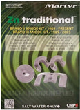 סט צינקים (אנודות) לבראבו 2 למנועי Mercury / MerCruiser דגם CMBRAVO23KITZ תוצרת Martyr Anodes