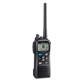 מכשיר קשר ימי נישא דק וקל עמיד במים IPX8 מסך LCD רחב סוללת ליתיום יון דגם IC-M73 תוצרת Icom®