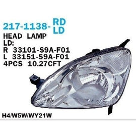 פנס ראשי שמאלי שמאלי DEPO להונדה CR-V 2001-2007