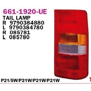 פנס אחורי שמאלי DEPO לסיטרואן JUMPY / פיאט SCUDO 1999-2007
