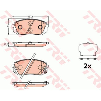 צלחות בלם DR!VE+ ליונדאי TUCSON / יונדאי SANTA-FE 2008-2022 ועוד 3 דגמים