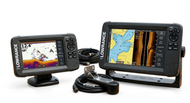 גלאי דגים מסך 9״ עם מתמר HDI 50/200 DownScan Imaging ו-CHIRP דגם Eagle 9 תוצרת Lowrance