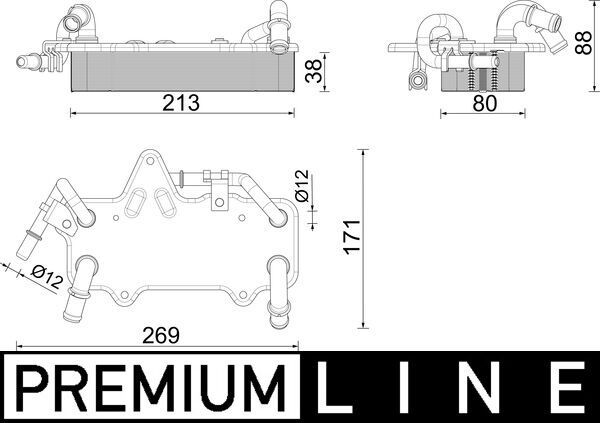 קולר שמן מנוע אודי Q7 מ 15 דיזל CLC 283 000P