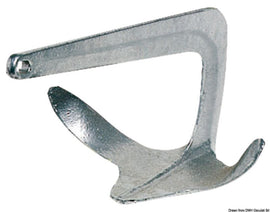 עוגן טרפוייל Trefoil® ברזל מגולוון לכלי שייט דגם 01.110 תוצרת Osculati