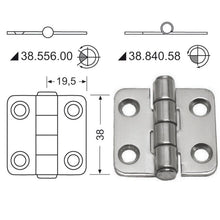 טען תמונה למציג הגלריה, ציר נירוסטה 38x39 מ״מ דגם Standard Pin לפירזול סירה מק״ט 38.840.58 תוצרת Osculati