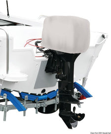 כיסוי אפור למנוע חיצוני 175-250HP לראש המנוע עמיד במים ובקרני UV מבד פוליאסטר Cyclone דגם 46.537 תוצרת Osculati