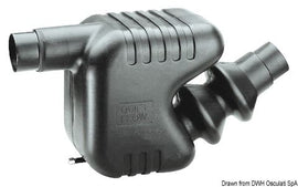 מלכודת מים Exhaust Muffler למנוע עד 150 HP לצינור 75/90 קיבולת 33 ליטר דגם 51.372.00 תוצרת Osculati®