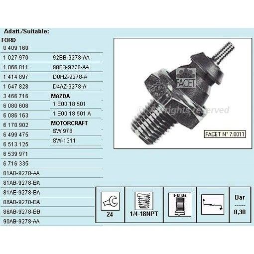 חיישן FAE למאזדה 2 / פורד EXPLORER 1990-2026