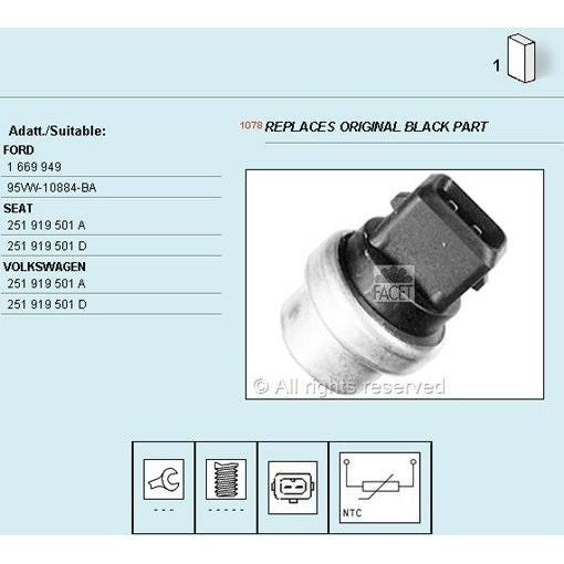 מד זרימת אוויר FACET לפולקסווגן CADDY / פולקסווגן JETTA 1990-2026