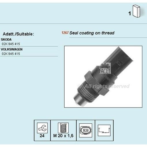 חיישן FACET לסקודה OCTAVIA / פולקסווגן GOLF 1997-2026