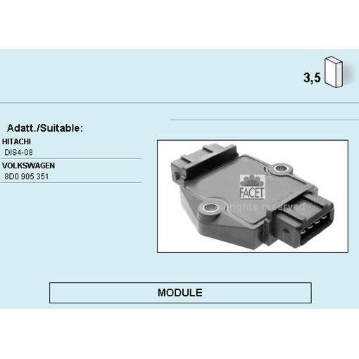 רכיב הצתה FACET לפולקסווגן PASSAT / אאודי A4 1990-2005