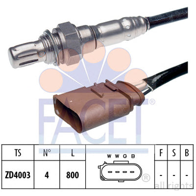 חיישן חמצן FACET לפולקסווגן PASSAT / אאודי A4 1997-2008