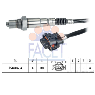 חיישן חמצן FACET לאופל ASTRA / שברולט CRUZE 2001-2026 ועוד 9 דגמים
