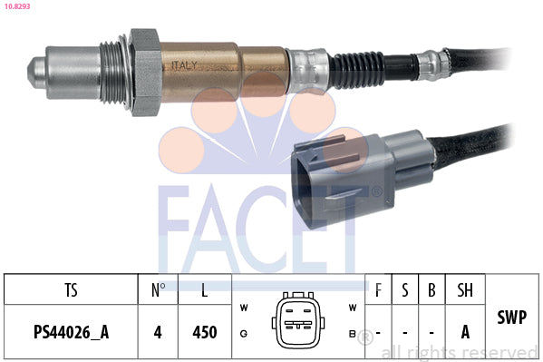 חיישן חמצן לטויוטה COROLLA 2004-2007